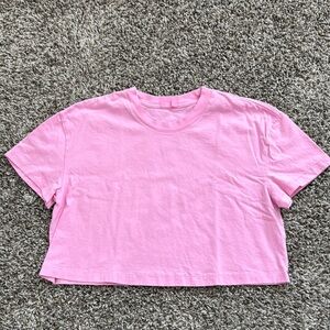 Nuuds bubblegum cropped tee